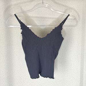 Free People ‘Intimately’ navy cropped cami top